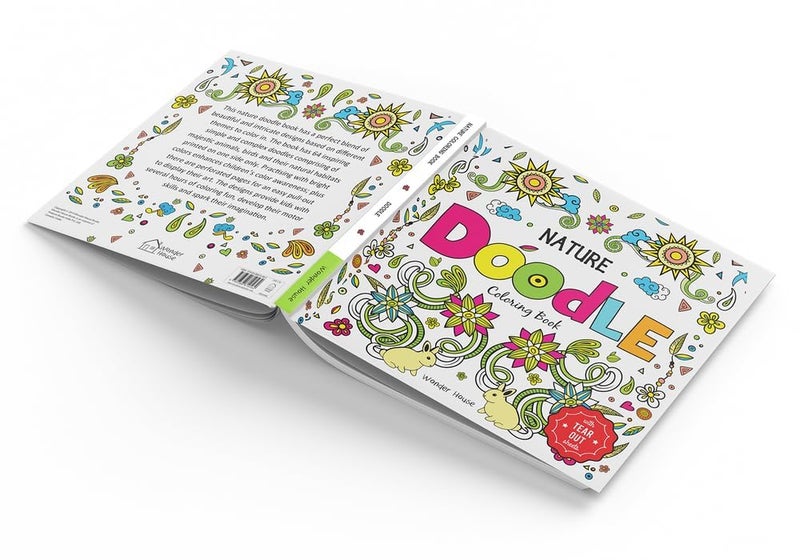 Nature Doodle Coloring Book: Coloring Book with Tear Out Sheets - Image 2