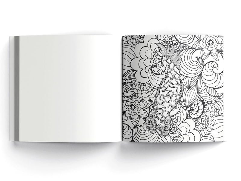 Nature Doodle Coloring Book: Coloring Book with Tear Out Sheets - Image 5