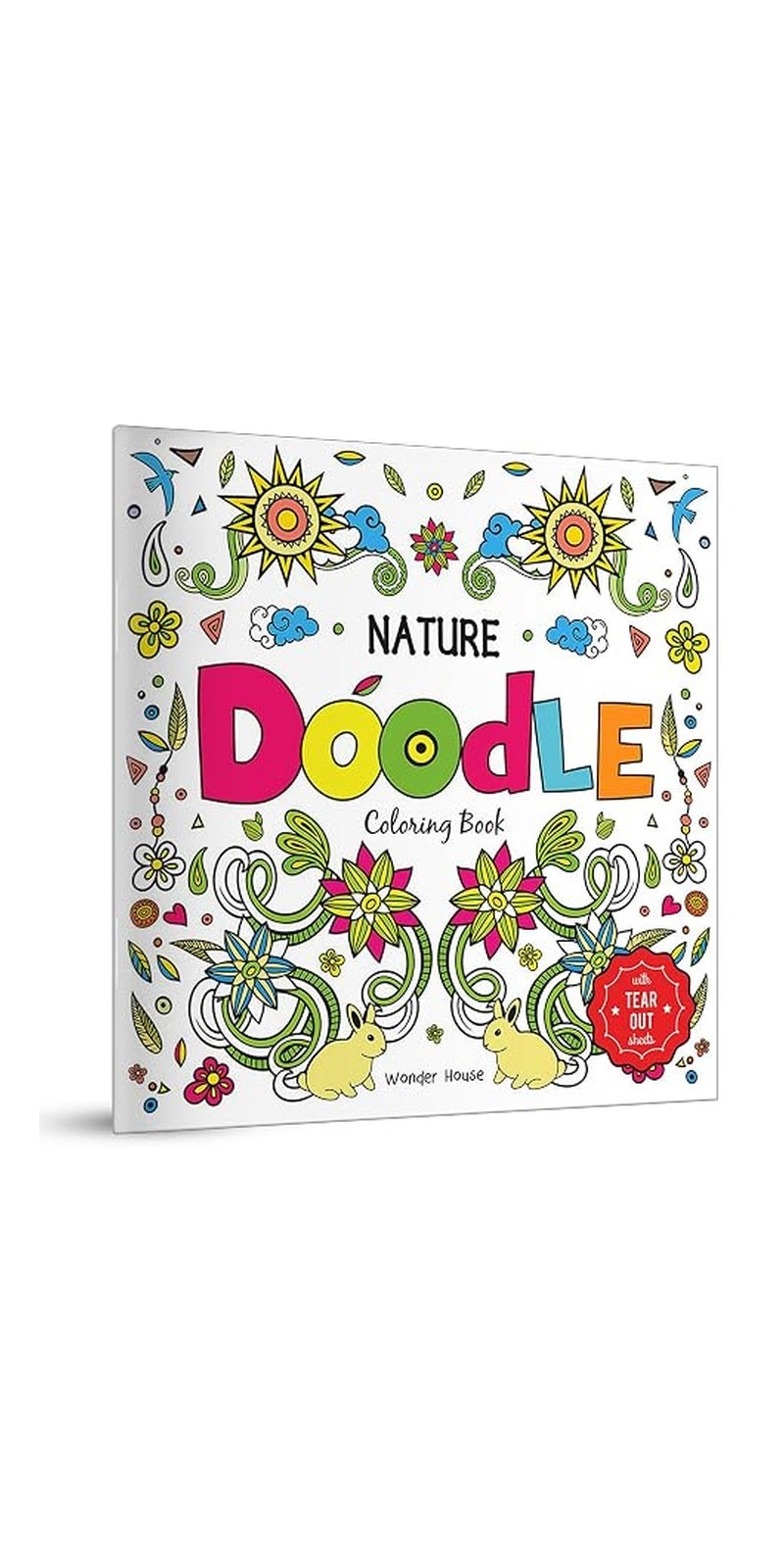 Nature Doodle Coloring Book: Coloring Book with Tear Out Sheets - Image 1