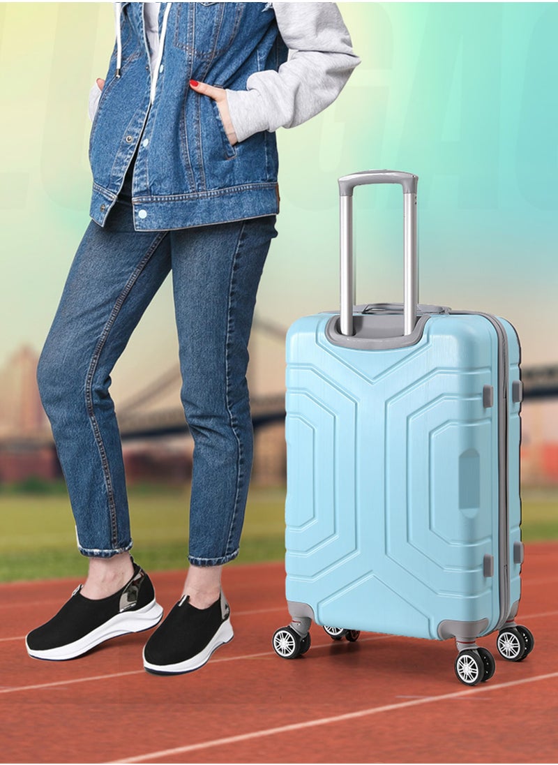 STARLIFE - 3 Piece ABS Hard side Trolley Luggage Set Spinner Wheels with Number Lock 20/24/30 Inch - Image 1