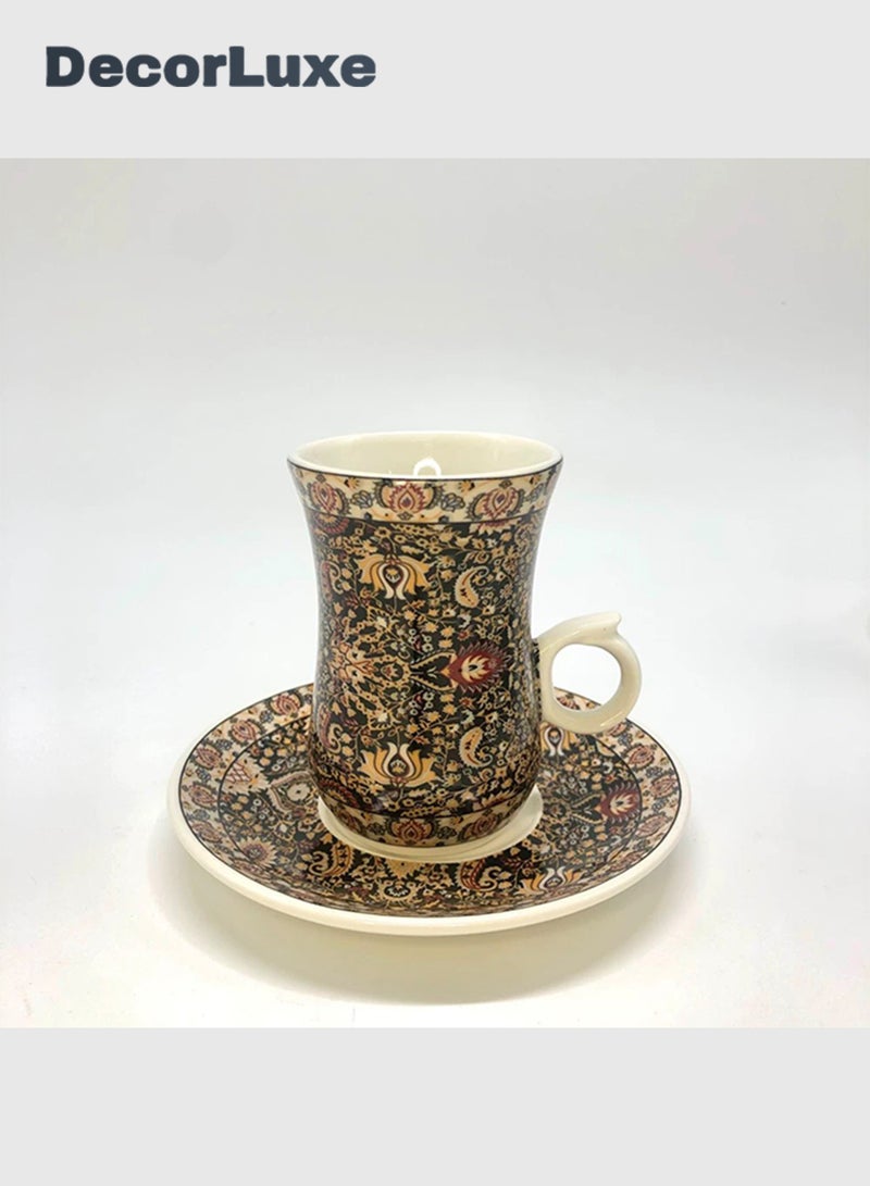DecorLuxe 3-Piece Tea Cup Set. Ceramic Tea Cup Gift Box Set. - Image 2