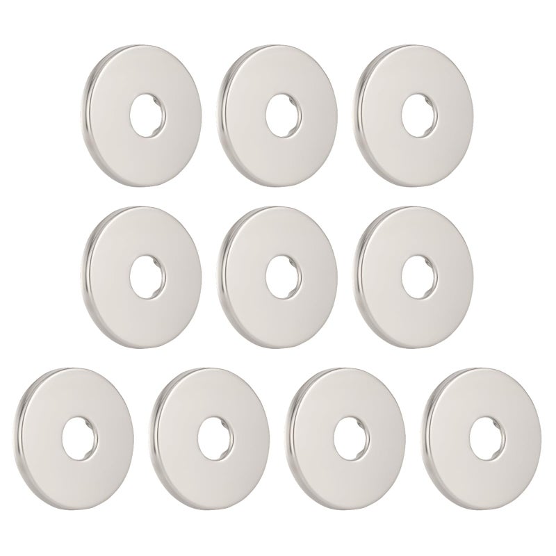 PLUMBINGMASTER 1/2 Inch Modern Shower Arm Flange,Universal Replacement Escutcheon Cover Plate Round Escutcheon Cover Plate for Shower Head Armï¼ˆ10pcsï¼‰ - Image 1