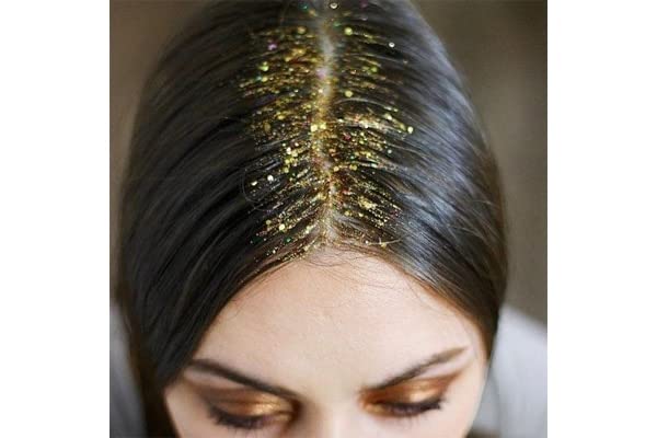 Hair Glitter Gel Rose Gold Copper Copper Gray Silver and Gold shads - Image 3