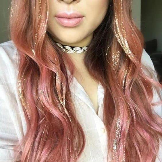 Hair Glitter Gel Rose Gold Copper Copper Gray Silver and Gold shads - Image 4