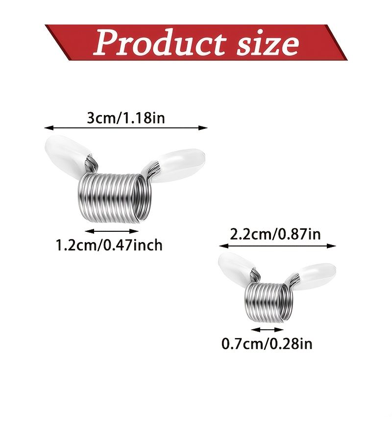 White 6pcs Bead Stoppers Spring Clips Anti Drop Jewelry Making Tool for Wire Threading - Image 4