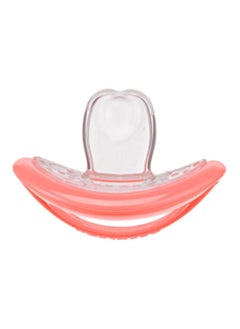 CURAPROX لهاية الأطفال من كيورابروكس. لهاية مرجانية مع صندوق تخزين، مقاس 0؛ من 3 إلى 7 كجم أو من 0 إلى 7 أشهر، لهاية، مرجانية، قطعة واحدة.  - Image 1