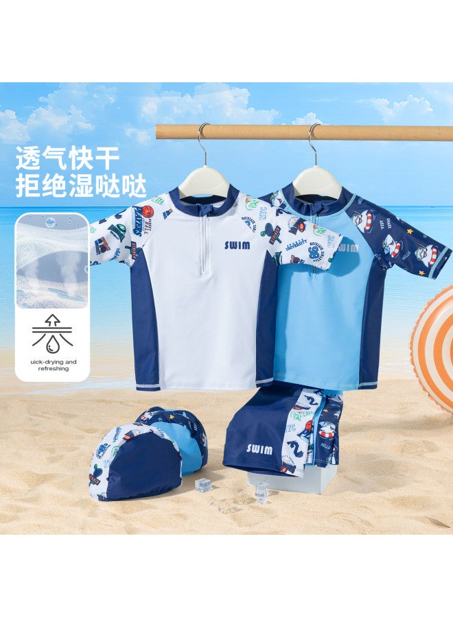 Bornbay new Summer Kids' Two-piece Swimwear, Boys' Quick-dry Swim Trunks - Image 4