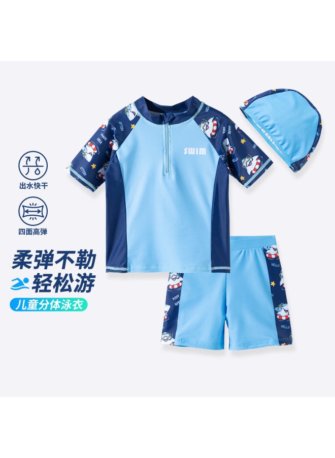 Bornbay new Summer Kids' Two-piece Swimwear, Boys' Quick-dry Swim Trunks - Image 3