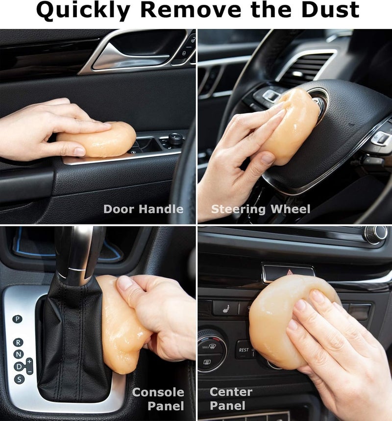 TICARVE Cleaning Gel for Car Detail Putty Cleaning Gel Auto Detail Tools Car Interior Cleaner Cleaning Mud Dust for Cars and Keyboard Cleaner Gel Clean Slime Reusable Car Vent Cleaner - Image 3