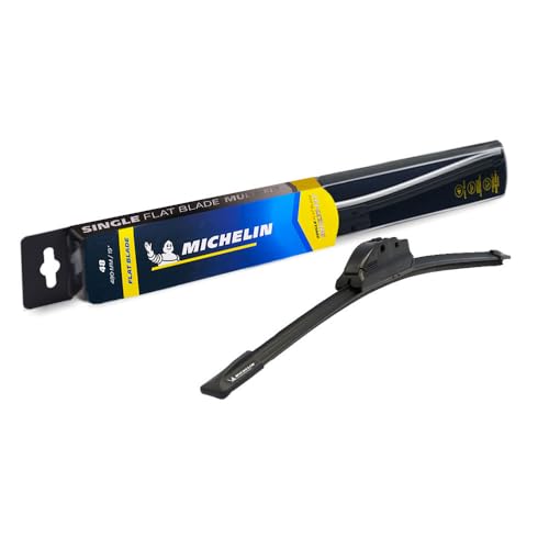 MICHELIN Flat Wiper Blade MULTI-FIT 19"inch,Single pc with Adaptors for All Japanese & European CAR's & SUV's - Image 1