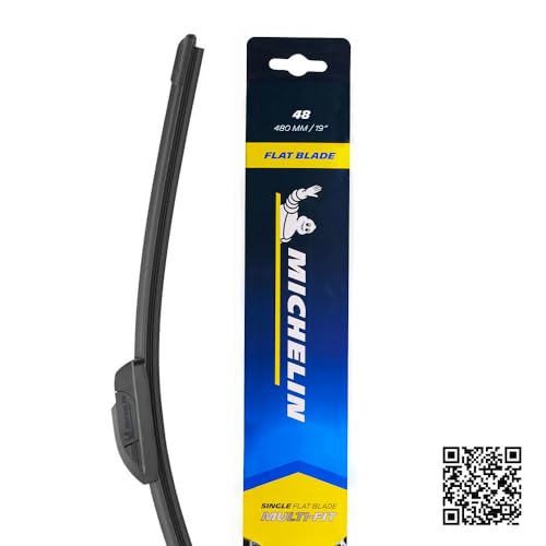 MICHELIN Flat Wiper Blade MULTI-FIT 19"inch,Single pc with Adaptors for All Japanese & European CAR's & SUV's - Image 3