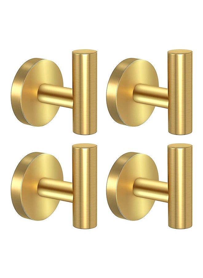 CityRiya-Long - Adhesive Hooks Heavy Duty Wall Hooks Towel Hooks Stainless Steel Adhesive Coat Hooks Self Adhesive Holders for Bathroom Door Hanging Clothes Robes Bags - Image 1