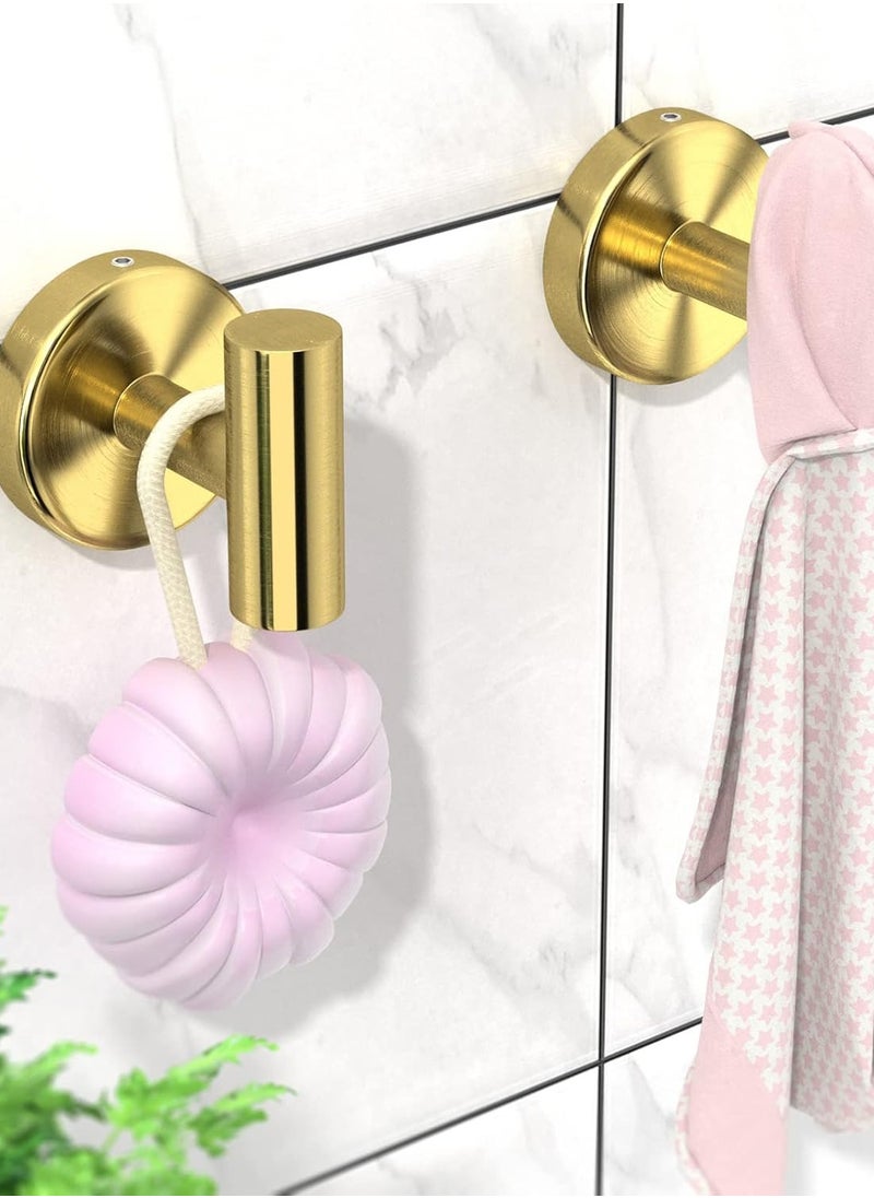 CityRiya-Long - Adhesive Hooks Heavy Duty Wall Hooks Towel Hooks Stainless Steel Adhesive Coat Hooks Self Adhesive Holders for Bathroom Door Hanging Clothes Robes Bags - Image 1