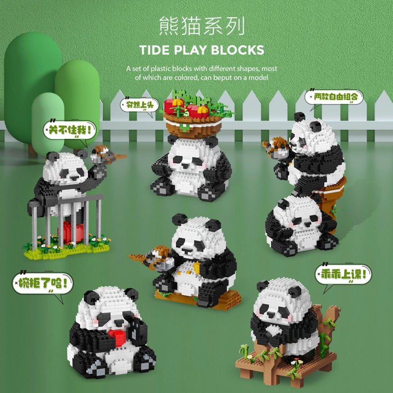 [ Daifa] Micro-Particle Assembled Building Blocks Panda Flower Cute Orchid Toys Compatible With Lego Children'S Gifts - Image 5