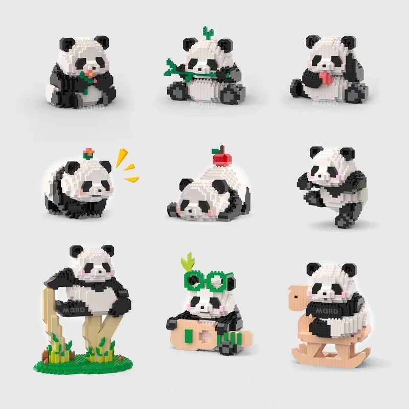 [ Daifa] Micro-Particle Assembled Building Blocks Panda Flower Cute Orchid Toys Compatible With Lego Children'S Gifts - Image 2