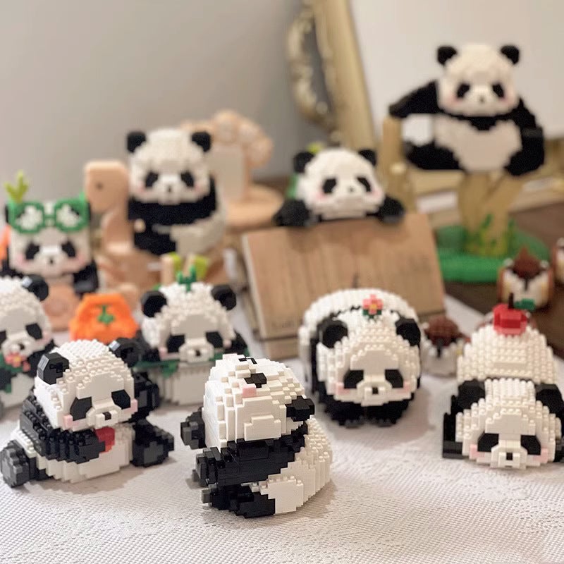 [ Daifa] Micro-Particle Assembled Building Blocks Panda Flower Cute Orchid Toys Compatible With Lego Children'S Gifts - Image 3