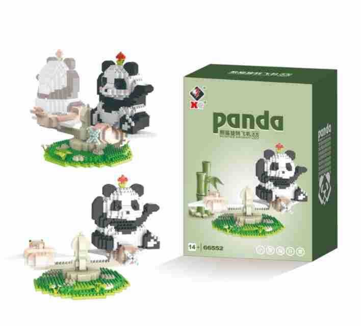 [ Daifa] Micro-Particle Assembled Building Blocks Panda Flower Cute Orchid Toys Compatible With Lego Children'S Gifts - Image 1