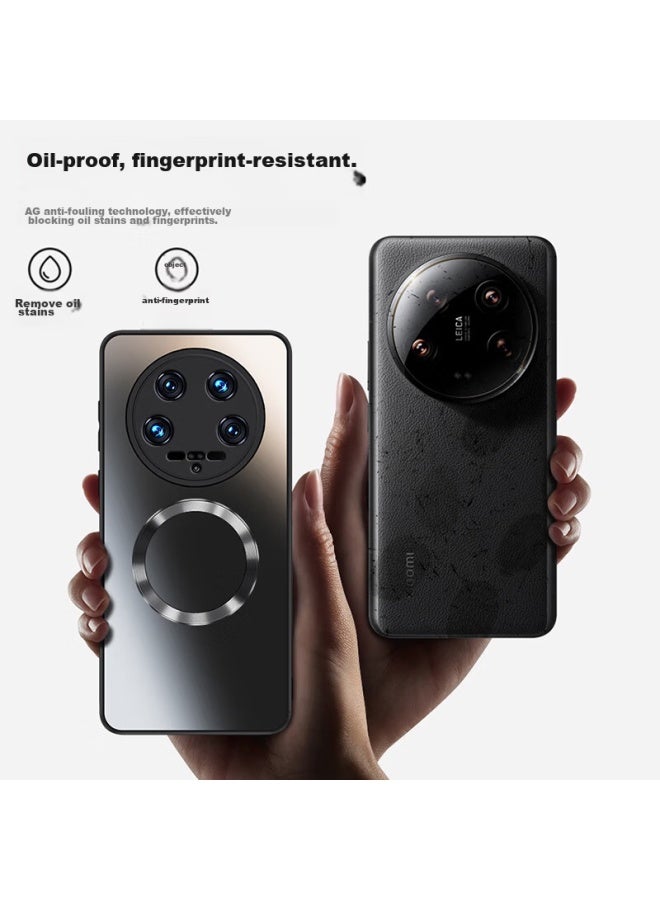Neyaa Phone Case For Xiaomi 14 Ultra, Xiaomi 14 Ultra Protective Cover, Magnetic Charging, Ultra-thin Frosted Full Protection, Shockproof, For Men And Women, Sapphire Blue - Image 5
