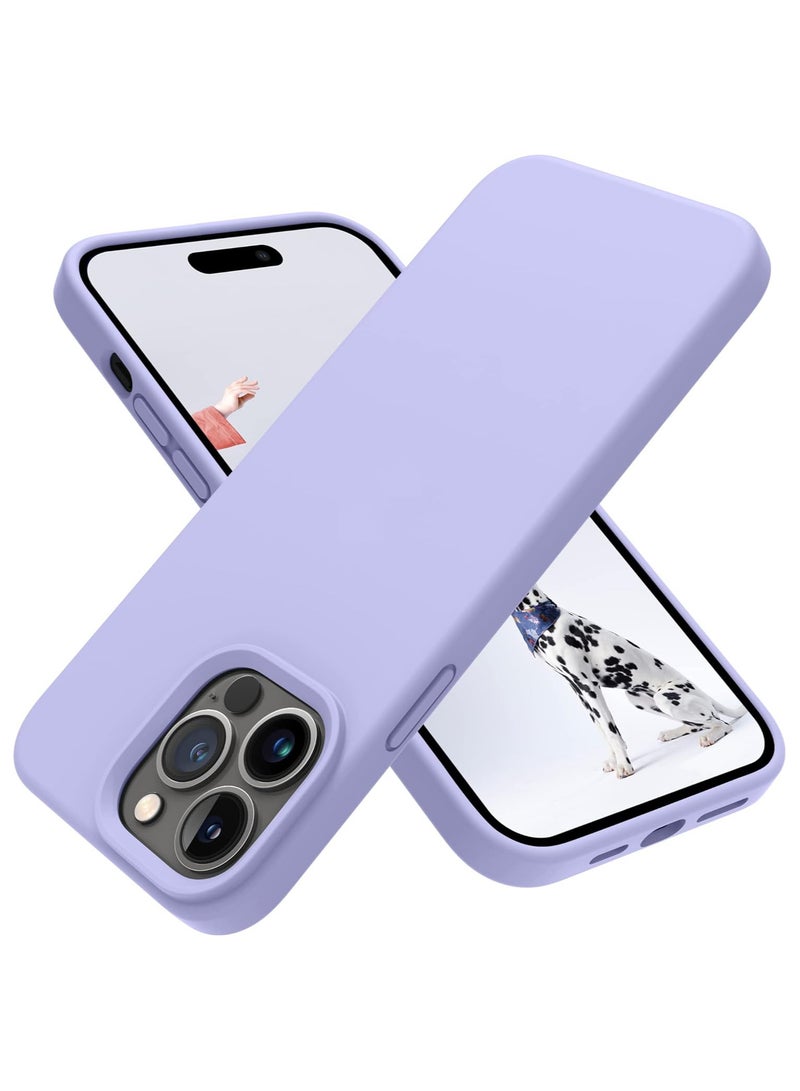 حافظة هاتف iPhone 15 pro ترقية غطاء سيليكون مقاوم للصدمات ومضاد للخدش (VOILET) - Image 1