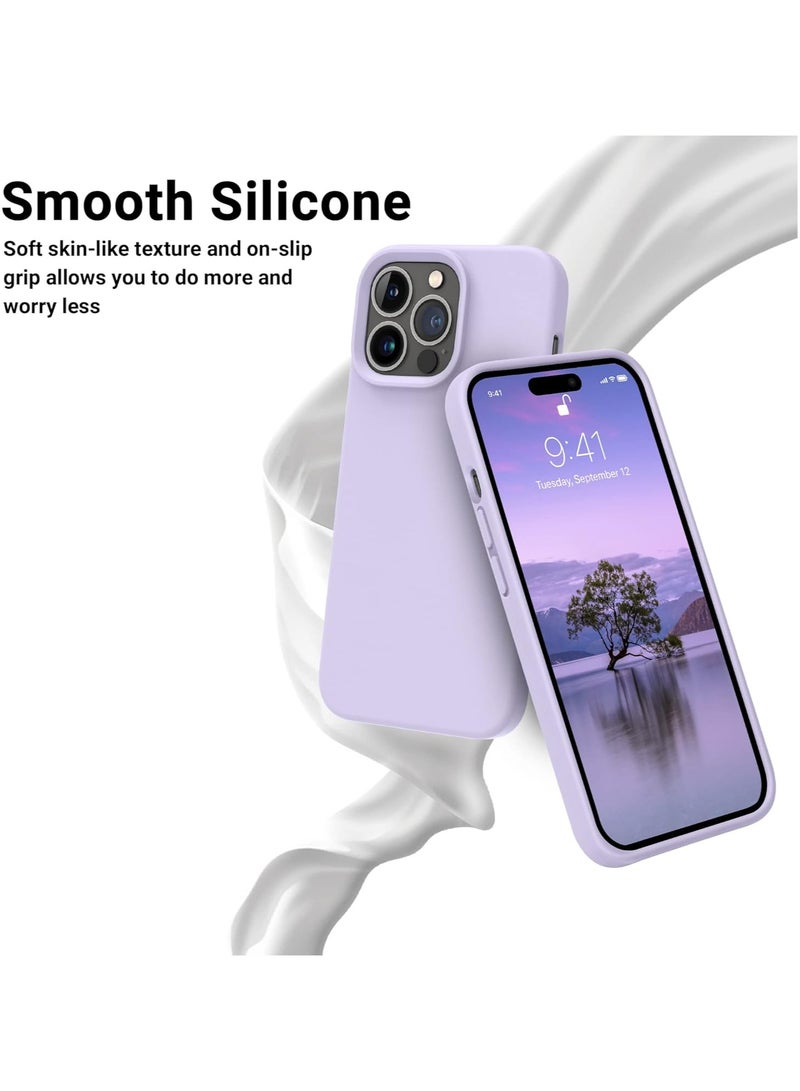 حافظة هاتف iPhone 15 pro ترقية غطاء سيليكون مقاوم للصدمات ومضاد للخدش (VOILET) - Image 5