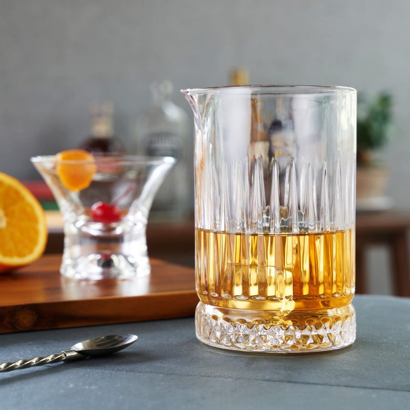 Viski Pedestal Crystal Cocktail Mixing Glass Perfect for Manhattan, Martini, Old Fashioned, Whiskey Sour, Negroni, Bartender Tools, Bartending Supplies, Home Bar Accessories, 23 oz, Set of 1 - Image 5