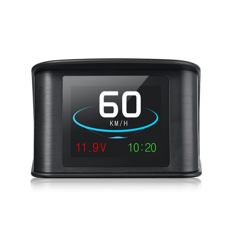 شاشة عرض رأسية ذكية (Smart HUD)، شاشة عرض رأسية GPS عالمية مقاس 2.2 بوصة تعرض السرعة والارتفاع والجهد والساعة وغيرها مع إنذار بسرعة مفرطة وإنذار بالجهد - Image 3
