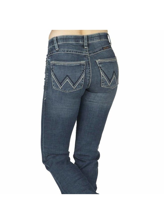 Wrangler Women's Willow Mid Rise Boot Cut Ultimate Riding Jean, Davis, 1W x 32L - Image 5
