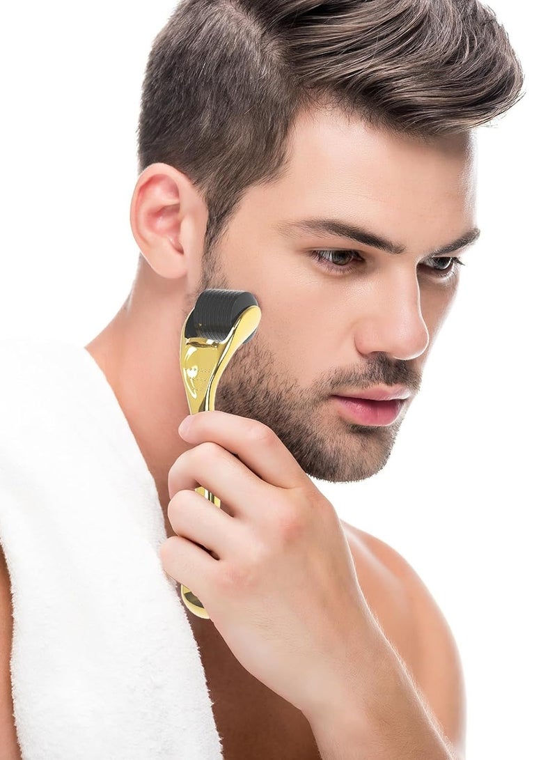 عام أسطوانة تدليك الوجه 0.25 مم مع 540 إبرة دقيقة من التيتانيوم، أسطوانة إبر دقيقة تتضمن حقيبة تخزين، ديرما رولر للنساء والرجال - Image 2