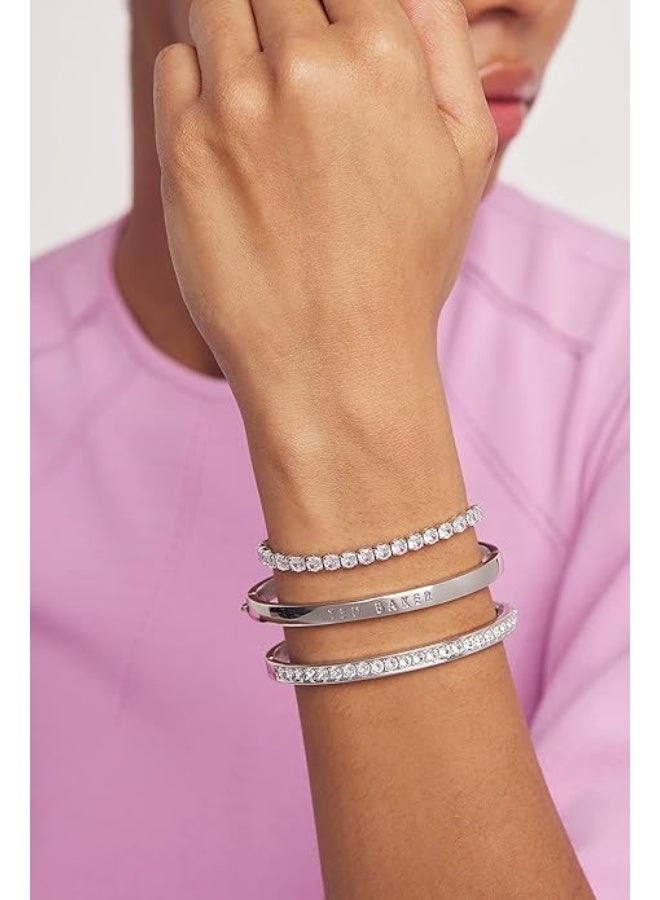 Ted Baker Bangle Clemara Hinge Crystal Elegant Design For Women Gold Rose Gold Silver - Image 3