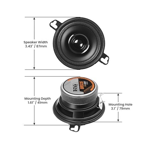 BOSS Audio Systems BRS40 50 Watt, 4 Inch , Full Range, Replacement Car Speaker - Sold Individually - Image 3