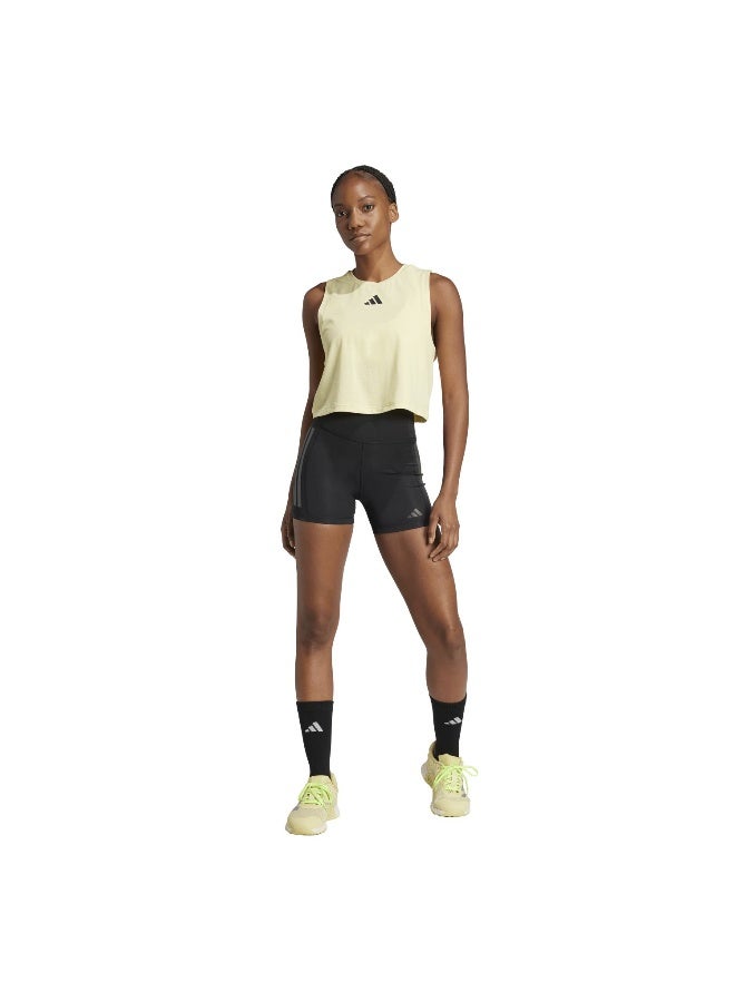 Adidas Adidas Opt 3S 1/4 W Black Training Tights For Women - Image 5