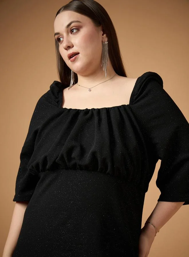 SASSAFRAS Sparkle Knit Dress