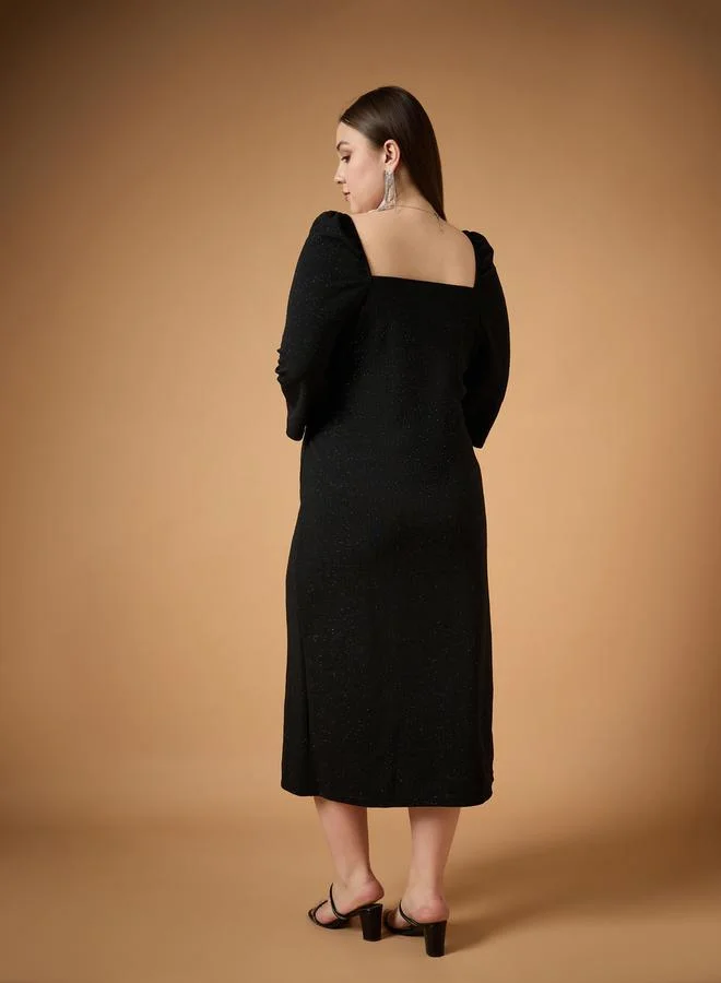 SASSAFRAS Sparkle Knit Dress