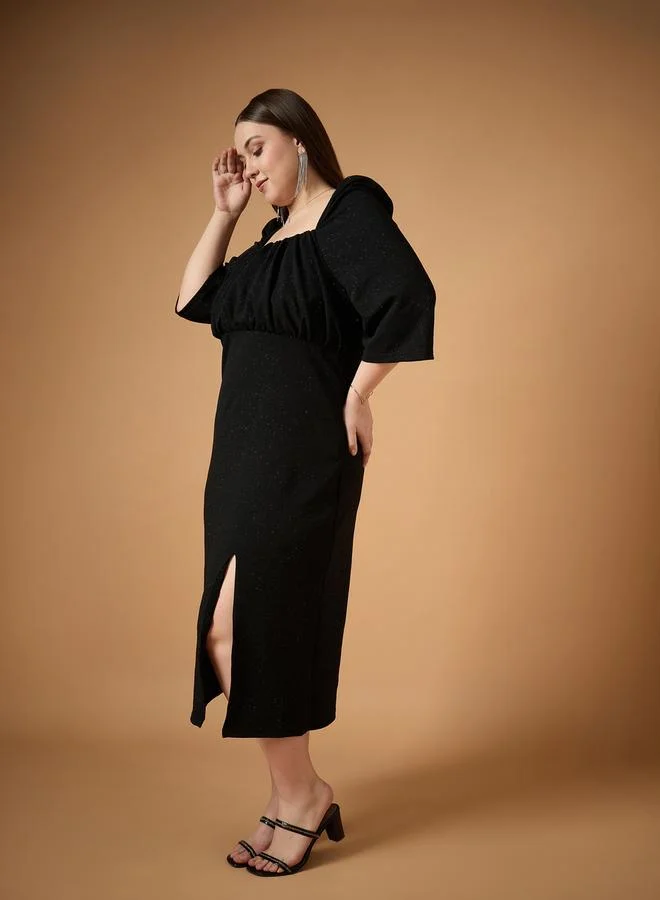 SASSAFRAS Sparkle Knit Dress