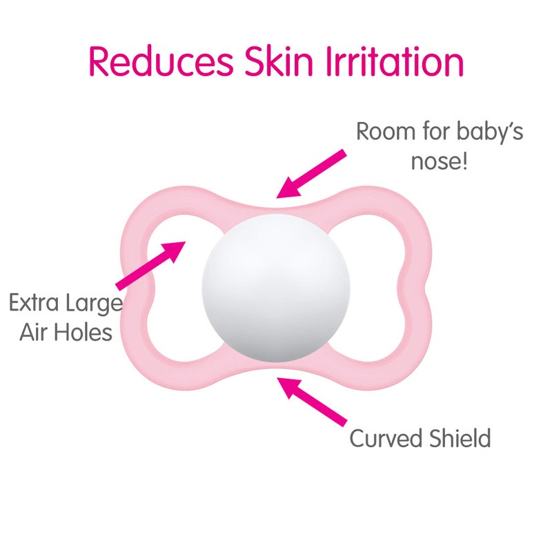 MAM مصاص حليب مAM هواء ليلاً ونهاراً للأطفال، للبشرة الحساسة، يتوهج في الظلام، عبوة 3، 6-16 شهراً، للجنسين، 3 قطع (عبوة من 1) - Image 5