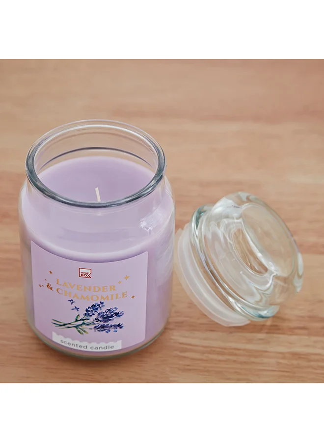 هوم بوكس Qara Colonial Lavender Chamomile Jar Candle 530 g