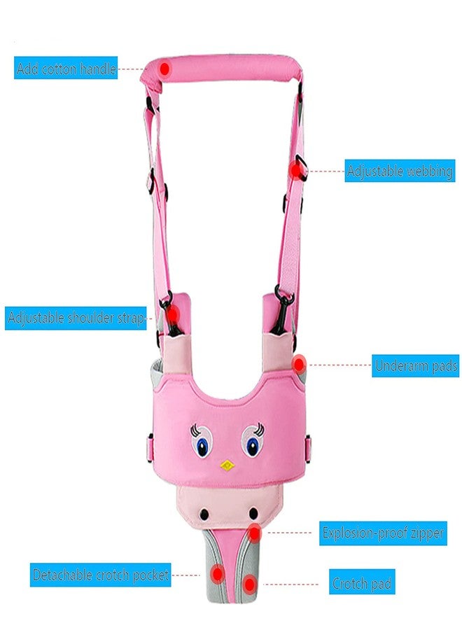 IULONEE Baby Walker, Handheld Kids Toddler Walking Harness Helper Assistant Protective Belt Child Activity Walker Adjustable Standing Up Walking Learning Helper for Toddler 7-24 Month (Pink) - Image 4