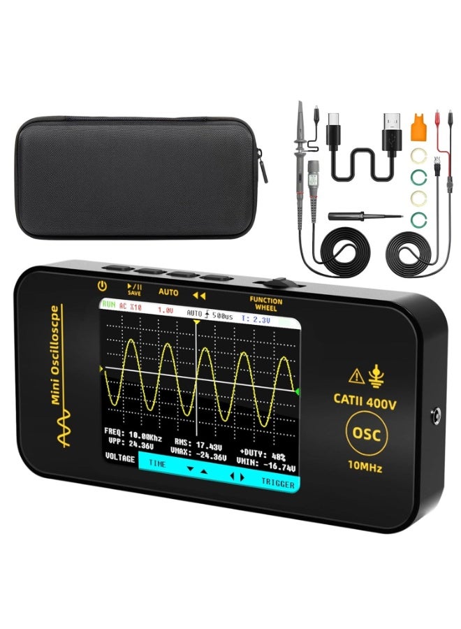 BSIDE OT3 Handheld Oscilloscope 3.2‘’ TFT Display Portable Digital Oscilloscope 10MHz Bandwidth Automotive Oscilloscope 48MSa/s Sampling Rate Trigger Function Auto/Analogue/Single - Image 1