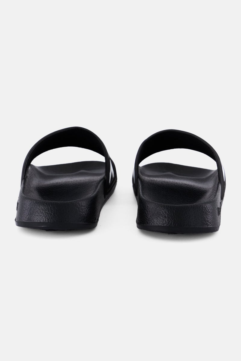 Hummel Kids Boy Larsen Slip On Outdoor Slides, Black - Image 2