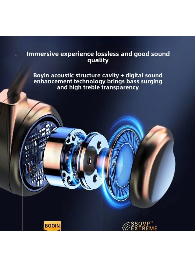 Generic - Computer Wired Headphones Not In Ear Non-Bone Conduction Ear-Hanging Desktop Notebook Painless Headset For Long-term Wear-Color:Newly Upgraded Top Model  Suitable For Android Phones, Tablets/apple 15-16 Mobile Phones And Ipads - Image 1