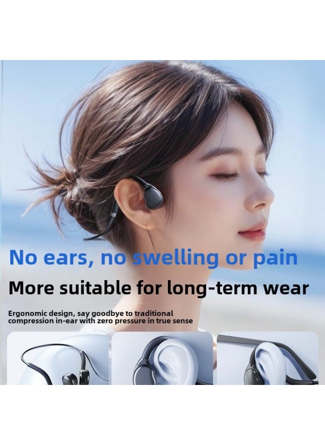 Generic - Computer Wired Headphones Not In Ear Non-Bone Conduction Ear-Hanging Desktop Notebook Painless Headset For Long-term Wear-Color:Newly Upgraded Top Model  Suitable For Android Phones, Tablets/apple 15-16 Mobile Phones And Ipads - Image 1