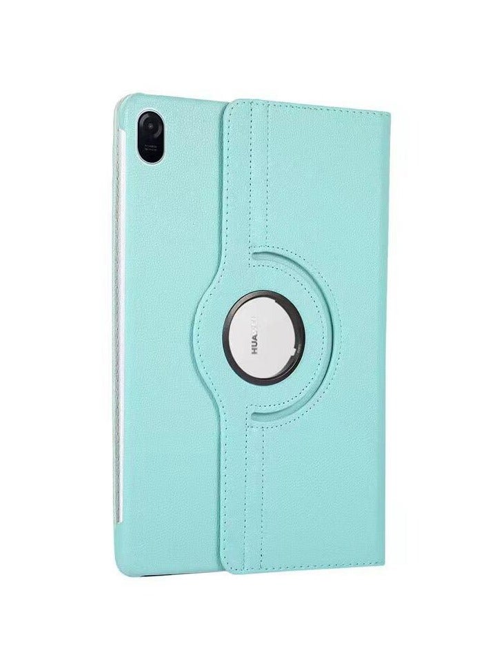 VKL Compatible with Huawei Matepad SE 11 inch Case Cover 2024 Full Coverage Leather PU Flip Case with Rotating Folding Stand Cover Rugged with Auto Sleep/Wake (Sky Blue, 11") - Image 1