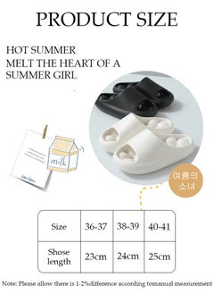 DUNISO Women's Bath slippers Quick Drying Slide Sandal with Thick Sole Non-Slip Soft Shower Slippers Open Toe Spa Bath Pool Gym House Sandals for Indoor & Outdoor  - Image 2