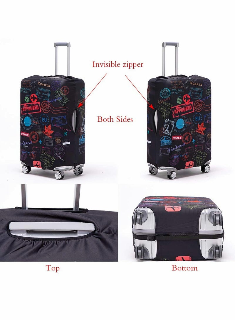 KASTWAVE Luggage Cover, Washable Suitcase Protector Anti-scratch Suitcases Fits 26-28 Inch Luggage (L) - Image 3