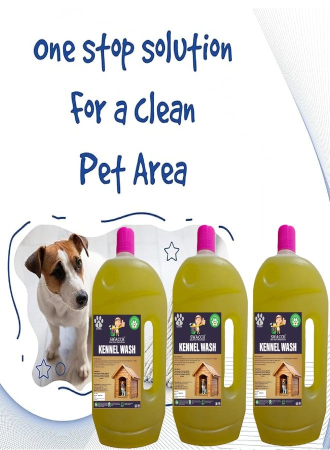swacch Kennel Wash (1 Litre) (Pack of 3) Lemon I Pet Stain & Odour Remover I Pet Floor Cleaner Liquid I Dog and Cat Friendly - Image 4