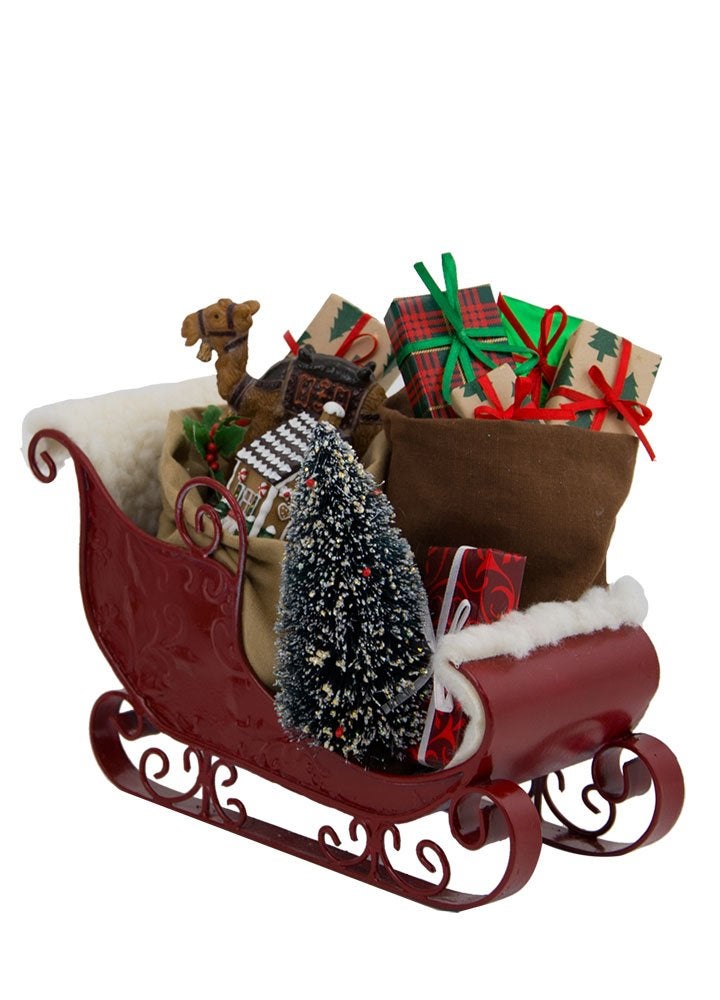 Byers Choice Ltd Sleigh Filled with Toys 3809 from The North Pole Caroler Figurine Collection