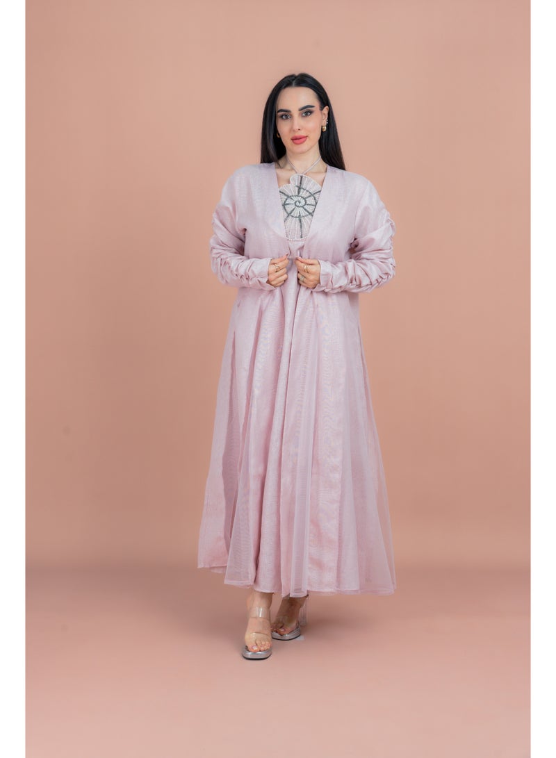 IKKXA Two Pieces Unique Modest Outfit IN9150 Pink - Image 1