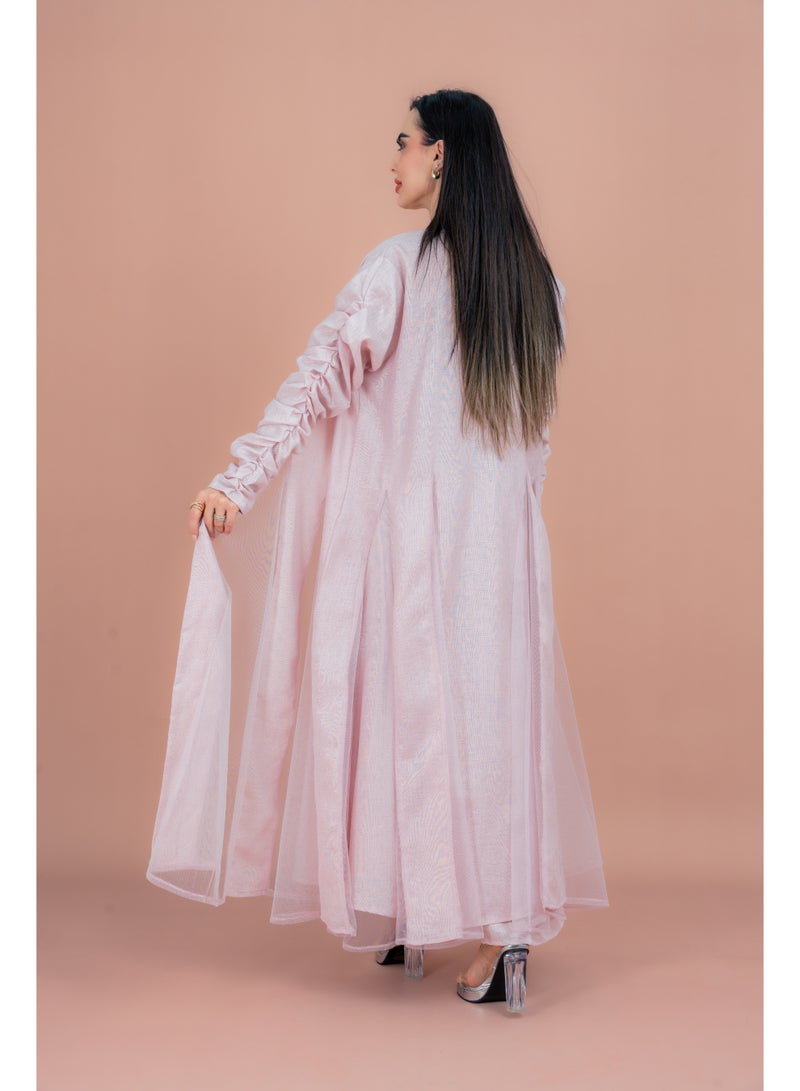 IKKXA Two Pieces Unique Modest Outfit IN9150 Pink - Image 3