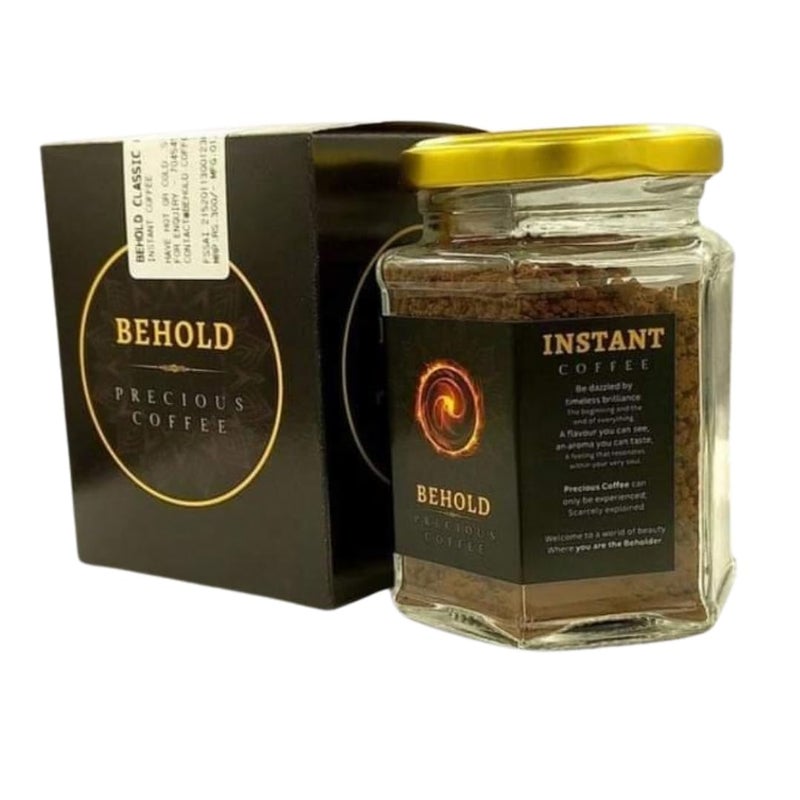 Behold Instant Coffee | Make Delicious Hot/Cold Coffee | Combo of 2, 80gm each (Hazelnut - 80gm, Caramel - 80gm)