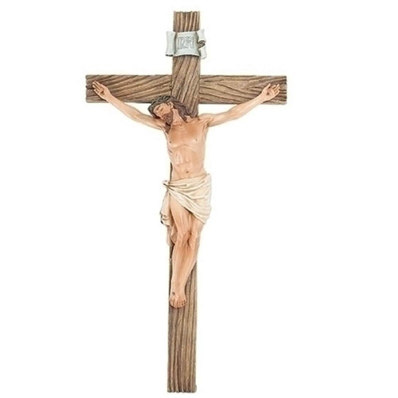 Josephs Studio by Roman Inc Crosses and Crucifixes Collection 205H CRUCIFIXReligious Statue Memorial Gift Holy Figurine Saint Crucifix Prayer Home Dcor 20x11x2